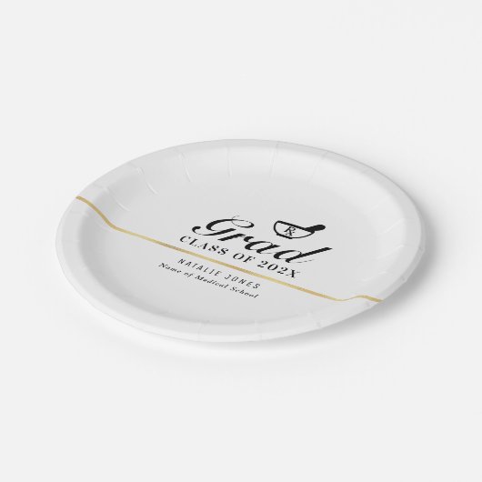 Simple Black Script Apotheek afstuderen Papieren Bordje (Gekanteld)