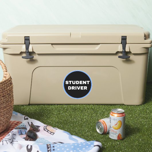 [Simple Black Sign] Student Driver Sticker (Koeler)