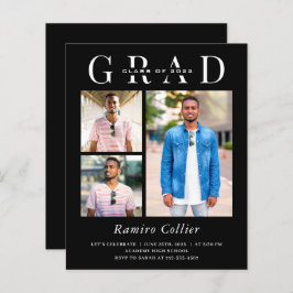 Simple Black White 3 Photo Afstuderen Celebration