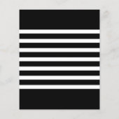 Simple Black White 3 Photo Graduation Invitations (Achterkant)