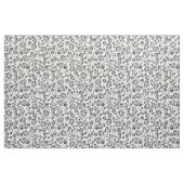 Simple Black White Berry Botanical Patroon Stof (Yard (91,4 cm))