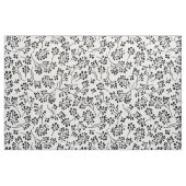 Simple Black White Berry Botanical Patroon Stof (Fat Quarter)