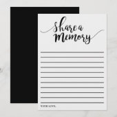 Simple Black & White Deel een Memory Kaart (Voorkant / Achterkant)