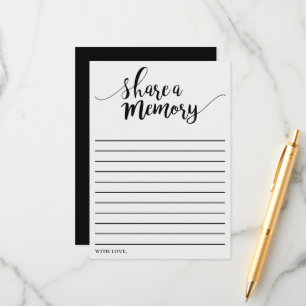 Simple Black & White Deel een Memory Kaart