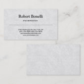 Simple Black White Grey Pattern Visitekaartje (Voorkant / Achterkant)