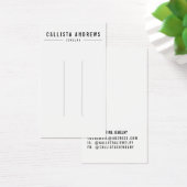 Simple Black White Hair Clip Display Kaart (Bureau)