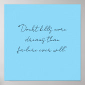 simple black white hand written quote art poster (Voorkant)