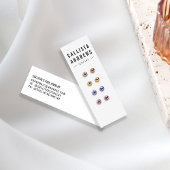 Simple Black White Multiple Earring Display Kaart