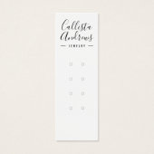 Simple Black White Multiple Earring Display Kaart (Voorkant)