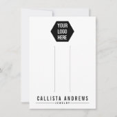 Simple Black White Multiple Hair Clip Display Kaar Feestdagenkaart (Voorkant)