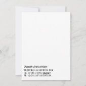 Simple Black White Multiple Hair Clip Display Kaar Feestdagenkaart (Achterkant)