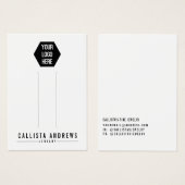 Simple Black White Multiple Hair Clip Display Kaar Visitekaartje (Voorkant /achterkant)