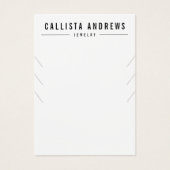 Simple Black White Multiple Ketting Display Kaart (Voorkant)