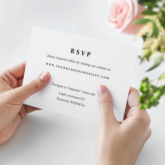 Simple Black & White Online Response Website Kaart
