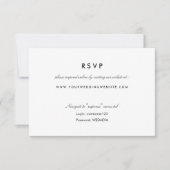 Simple Black & White Online Response Website Kaart (Voorkant)