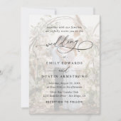 Simple Black & White Overlay Photo Wedding Kaart (Voorkant)