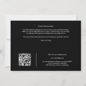 Simple Black & White Ultra Modern 2 Photos Collage Save The Date (Achterkant)