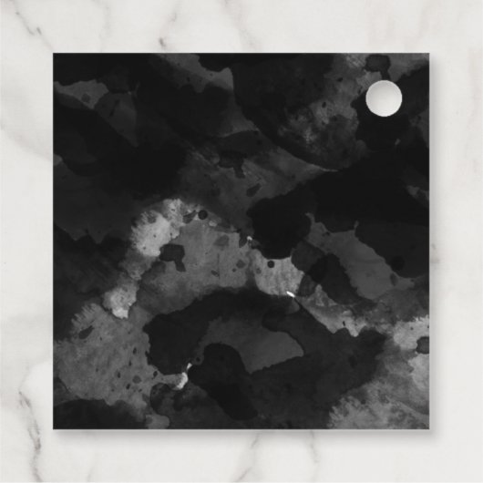 Simple Black White Weddenschap Gift Bedankjes Labels (Achterkant)