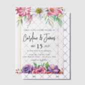 Simple Black & White wedding  Overlay Vellum Invit Vellum Uitnodigingen (Offset (Uitnodiging))