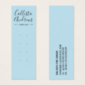 Simple Blue Black Multiple Earring Display Kaart (Voorkant /achterkant)