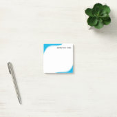 Simple blue & black waves customizable post-it® notes (Kantoor)