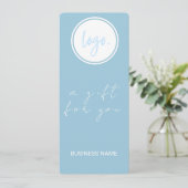 SIMPLE BLUE BUSINESS LOGO COMPANY CADEAUBON (Staand voorkant)