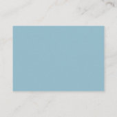 Simple Blue Floral Wedding ReceptionEnclosure Card Informatiekaartje (Achterkant)