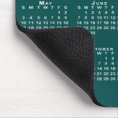 Simple Blue-Green and White 2026 Calendar Muismat (Hoek)
