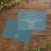 Simple Blue Guest Reply QR Code Sjabloon