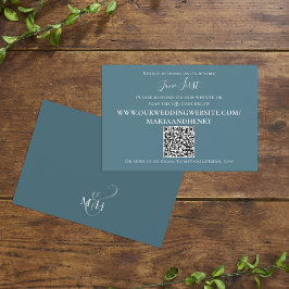 Simple Blue Guest Reply QR Code Sjabloon