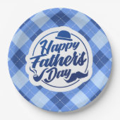 Simple Blue Happy Vaderdag | Bord papier (Voorkant)