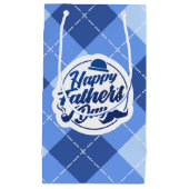 Simple Blue Happy Vaderdag | Gift Bag Klein Cadeauzakje (Voorkant)