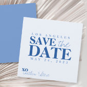 Simple Blue iets blauw Save The Date