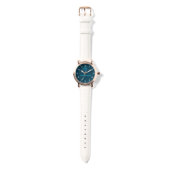 Simple Blue Monogram couple names  Horloge (Bandje)