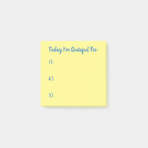 Simple Blue on Yellow Gratitude