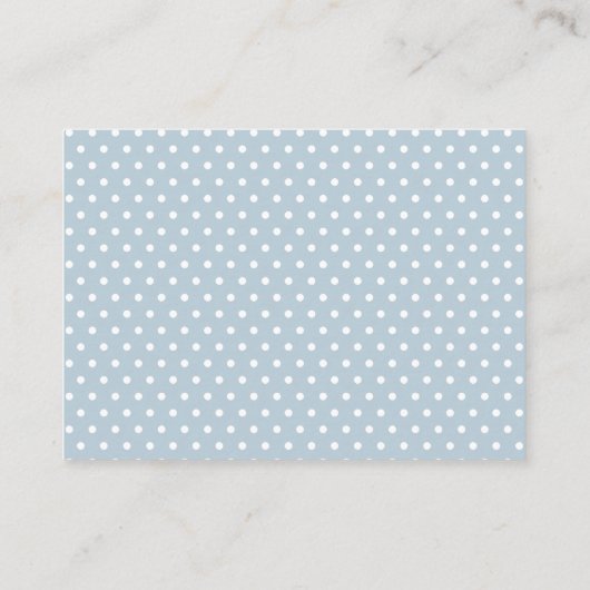 Simple Blue Snowflake Winter Baby shower Registry Informatiekaartje (Achterkant)