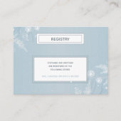 Simple Blue Snowflake Winter Baby shower Registry Informatiekaartje (Voorkant)