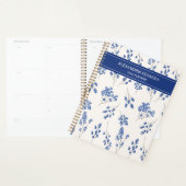 Simple Blue & White Country Flower Planner (Display)