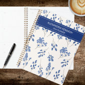 Simple Blue & White Country Flower Planner