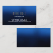 Simple Blue White Gold-Visitekaartje Visitekaartje (Voorkant / Achterkant)