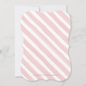 Simple Blush Butterfly Baby Girl Shower Kaart (Achterkant)