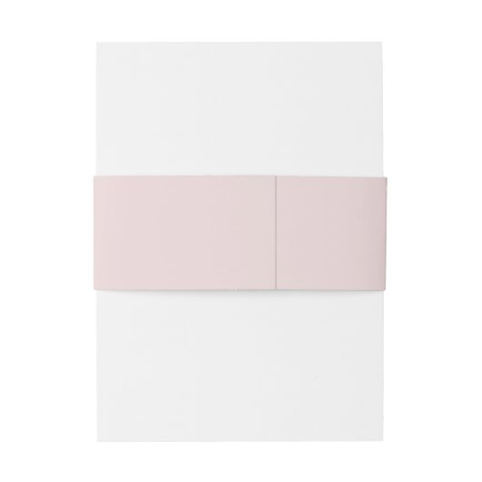 Simple Blush Pink Personalized Wedding Uitnodigingen Wikkel (Achterkant Voorbeeld)