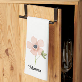 Simple Blush Watercolor Flower Name Theedoek