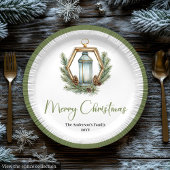 Simple Bohemian Christmas Lantern in Neutral Plate Papieren Bordje