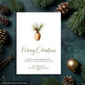 Simple Bohemian Neutral Watercolor Holiday Card Feestdagenkaart