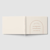 Simple Boho Arch Ivory Wedding Gastenboek (Volledig)