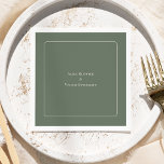 Simple Boho Arch Sage Green Wedding Servet<br><div class="desc">Dit Simple Boho Arch Sage Green Wedding Napkins-ontwerp biedt een gesofisticeerd gedempt palet van neutraal ivoor, gekoppeld aan een prachtige mix en opties voor roestterracotta, sage green en pruimen. De onderverklaarde elegantie van eenvoudige typografie en zachte bogen creëer een verzachtend en gepolijst estheticum met een klassieke, minimalistische stijl. De coördinerende...</div>