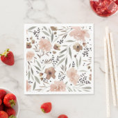 Simple Boho Flower Luncheon Napkin Servet (Insitu)