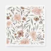 Simple Boho Flower Luncheon Napkin Servet (Voorkant)