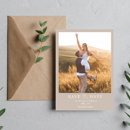 Simple Boho Photo Wedding Save The Date